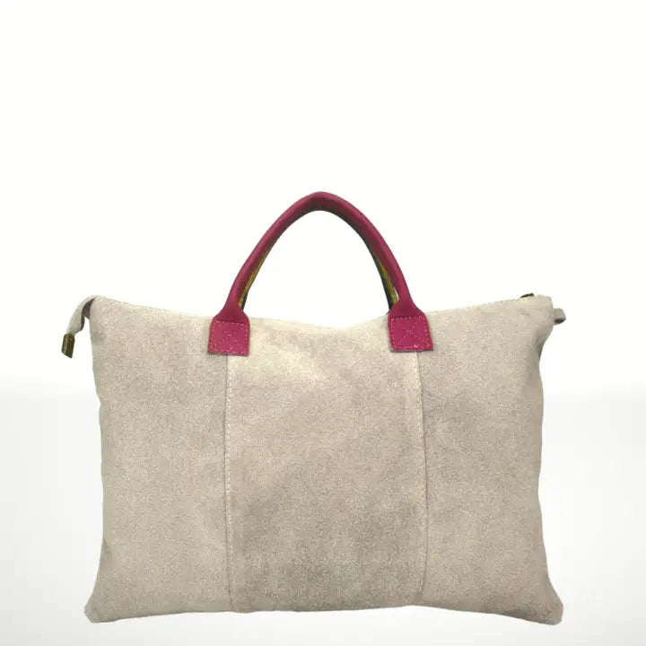 Luxurious Milano Suede Leather Handbag