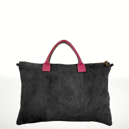 Luxurious Milano Suede Leather Handbag