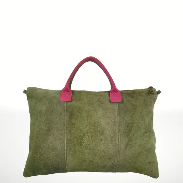 Luxurious Milano Suede Leather Handbag