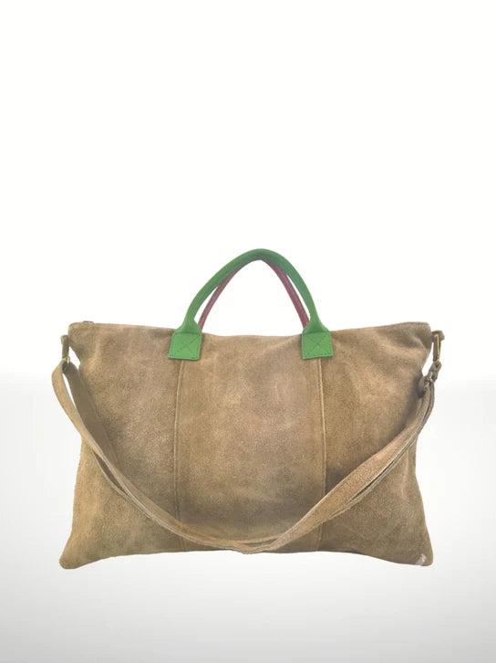 Luxurious Milano Suede Leather Handbag